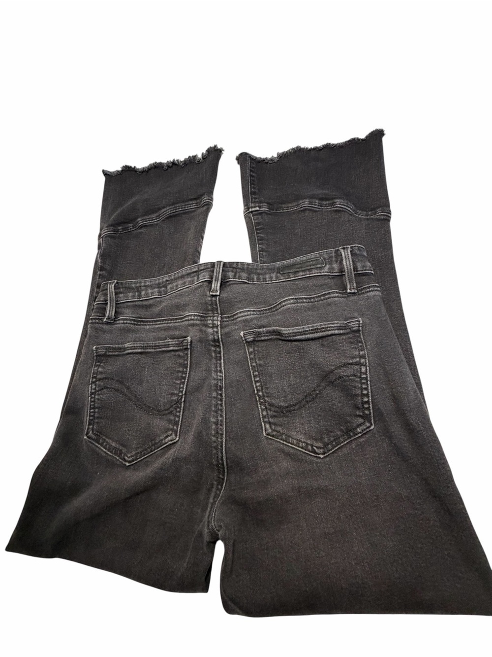 Sanctuary Connector Kick Crop Women's Washed Black Flare Hem Jeans Sz 8 - Picture 6 of 12